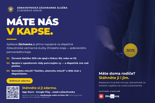 Běží kampaň - stáhni si svou aplikaci ZÁCHRANKA